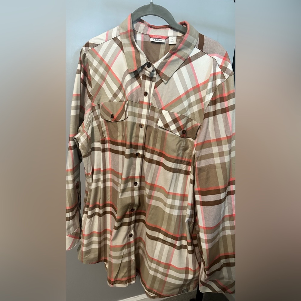 LL Bean Cabin Stretch Flannel Shirt